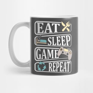 Eat Sleep Game Repeat Mug